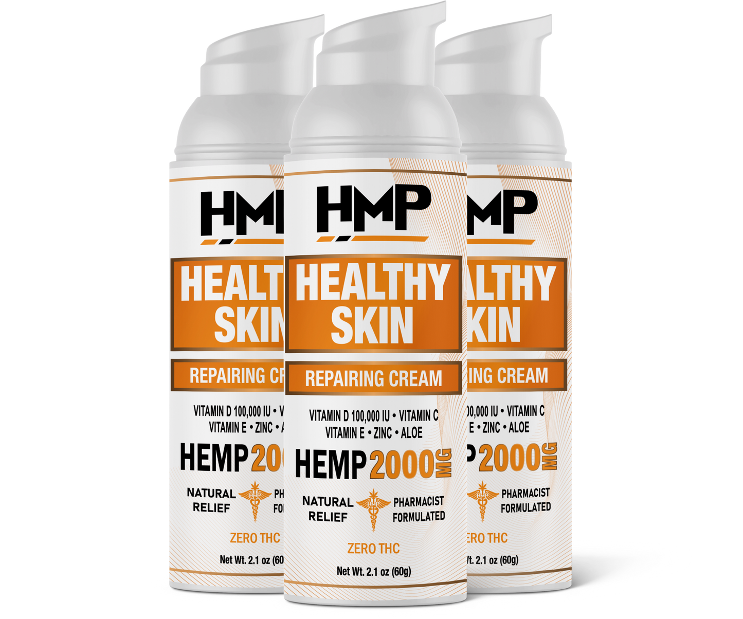 Healthy Skin Face & Body Formula - Hemp Cream for Dry, Itchy Skin | Pharmacist-Formulated