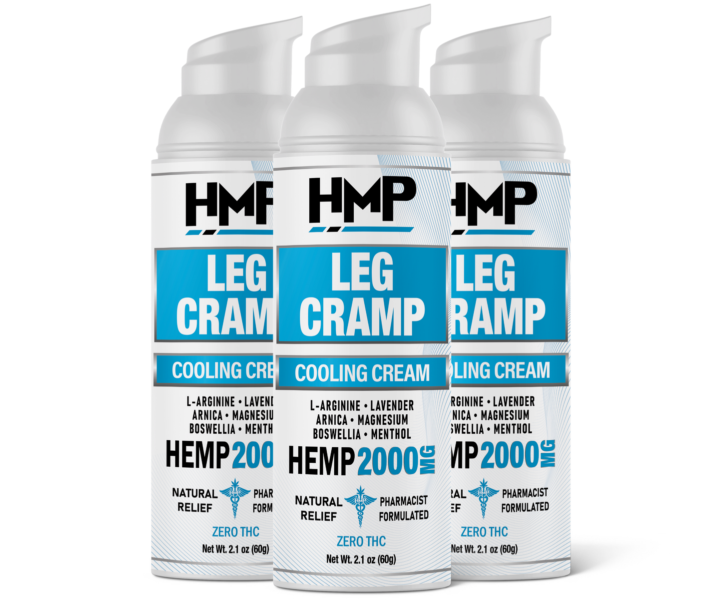 Leg Cramp Relaxing Cream - Natural Hemp Formula for Nighttime Comfort | Pharmacist-Formulated
