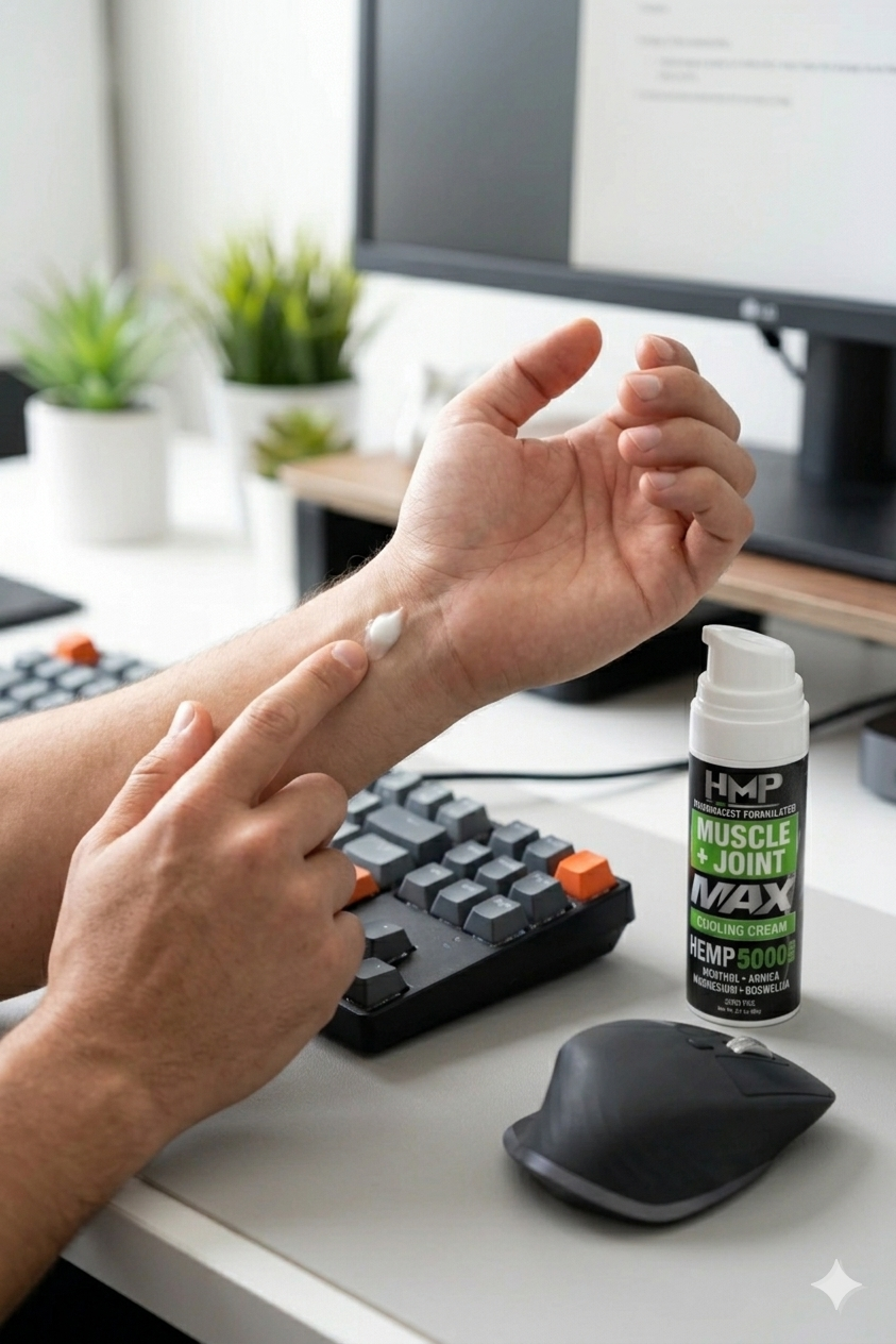 Muscle+Joint MAX 5000mg Cream - Ultra Strength Hemp Topical | Pharmacist-Formulated