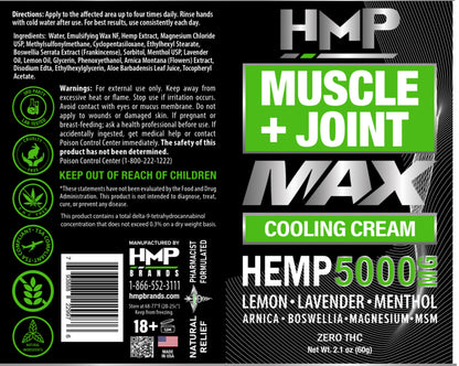 Muscle+Joint MAX 5000mg Cream LLM