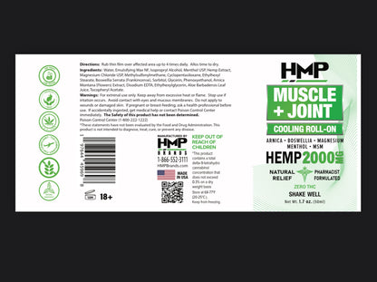 HMP BRANDS MUSCLE & JOINT ROLL-ON RELIEF