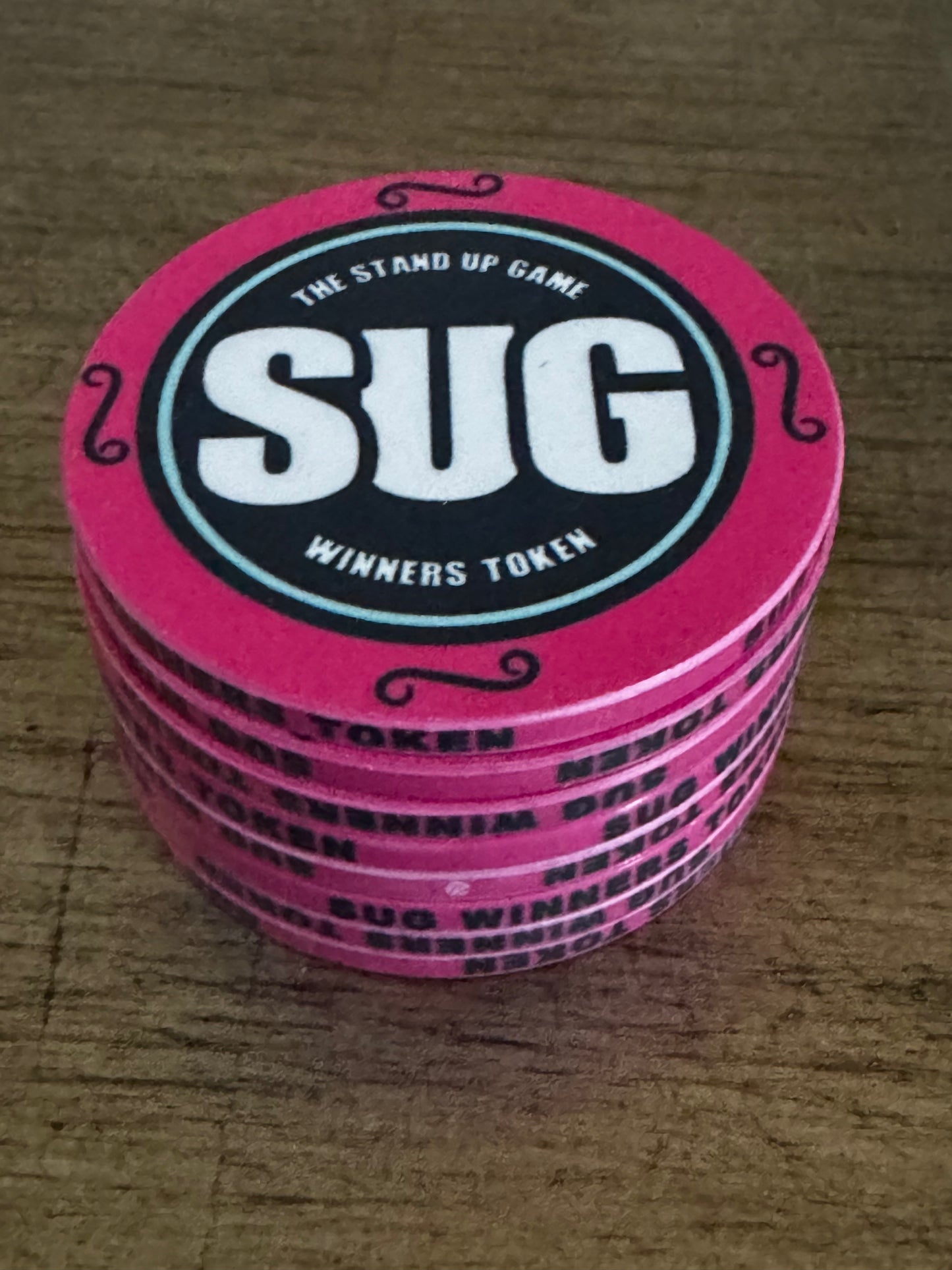 “SUG” Stand Up Game Poker Chips - 10ct